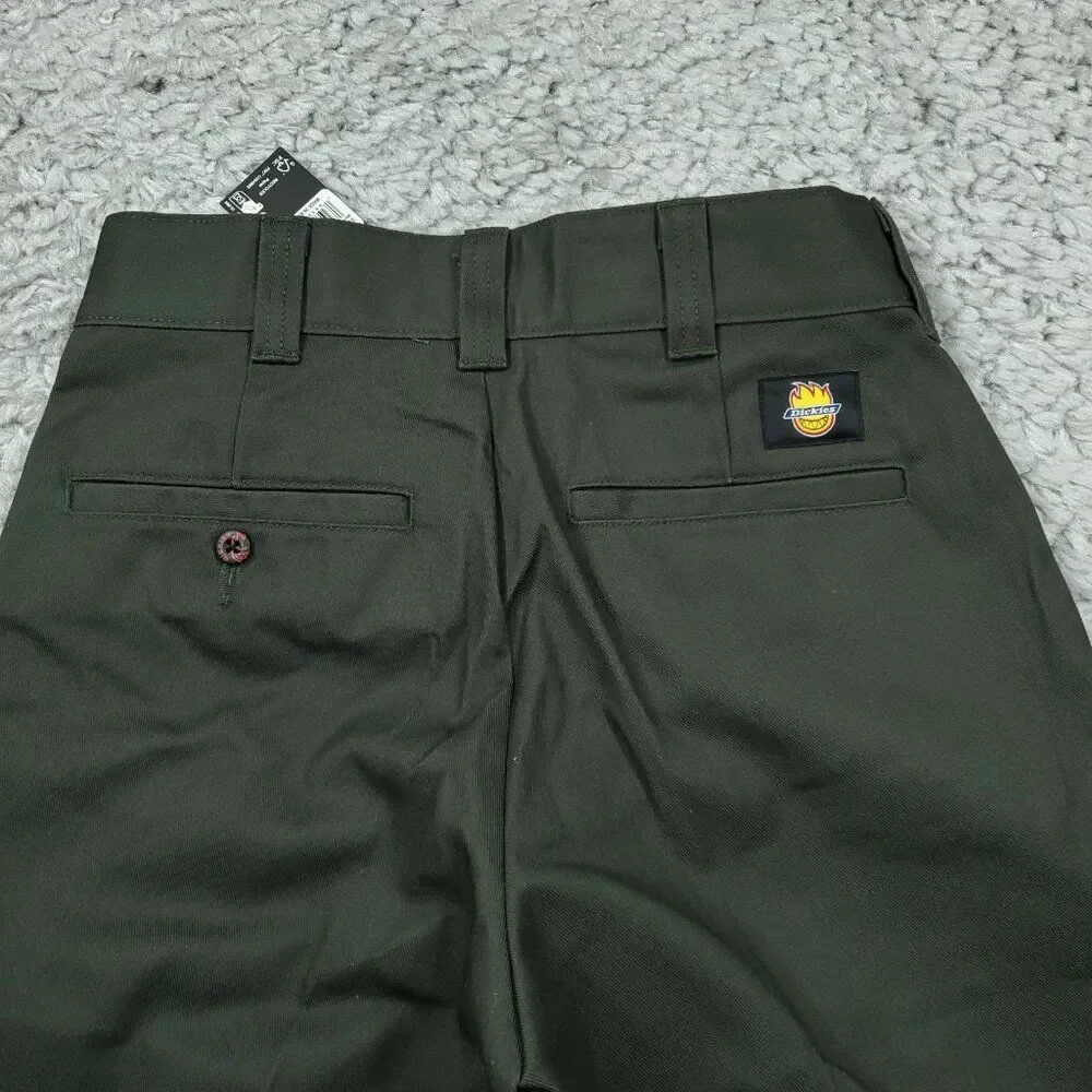 Dickies Skateboarding Spitfire Woven Twill Green Double Knee Men's Pants 28x32
